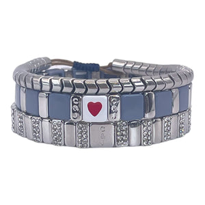 Heart of Goals Silver Stack