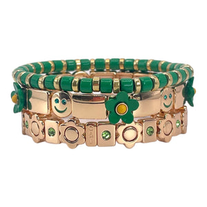 Mix & Match Green Daisies, Rocky Jewels & Mini Stack