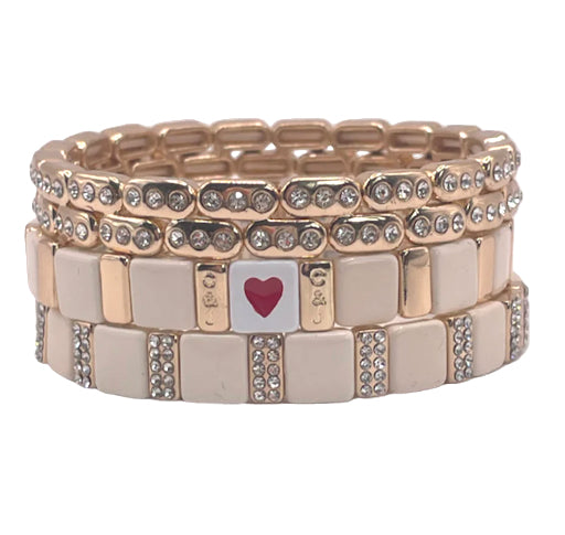 Heart of Goals & Sparkles Cream Stack
