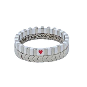 Heart of Goals Silver & Rocky Peaks Silver Stack
